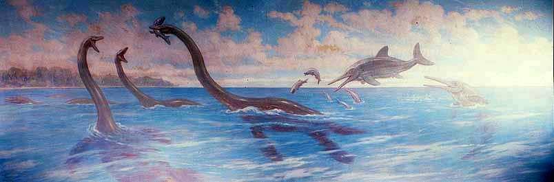 Plesiosaurs and Ichthyosaurs by Charles R Knight