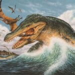 Pliosaur painting by Phil Wilson